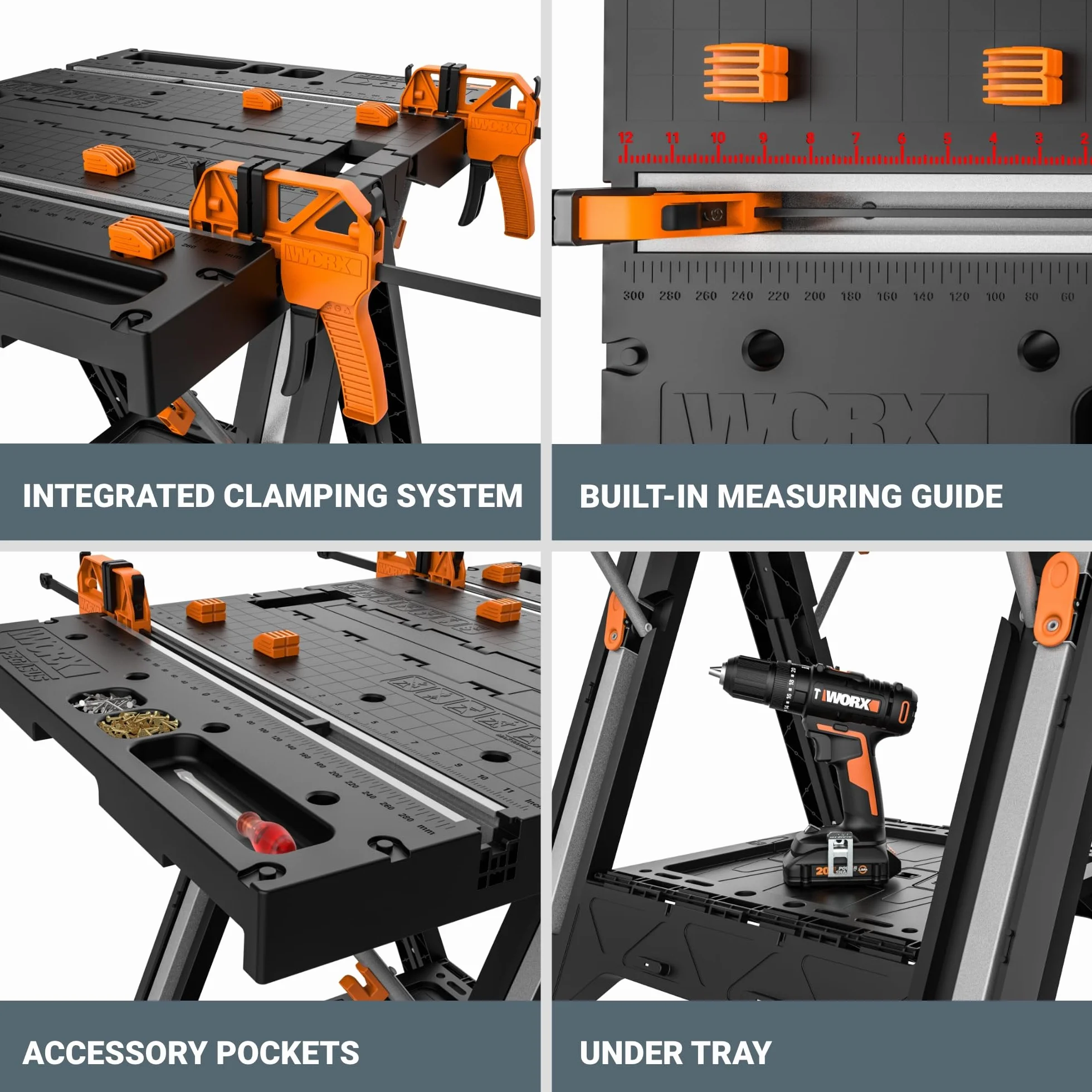 WORX WX051 Pegasus składany stół roboczy i koń piły