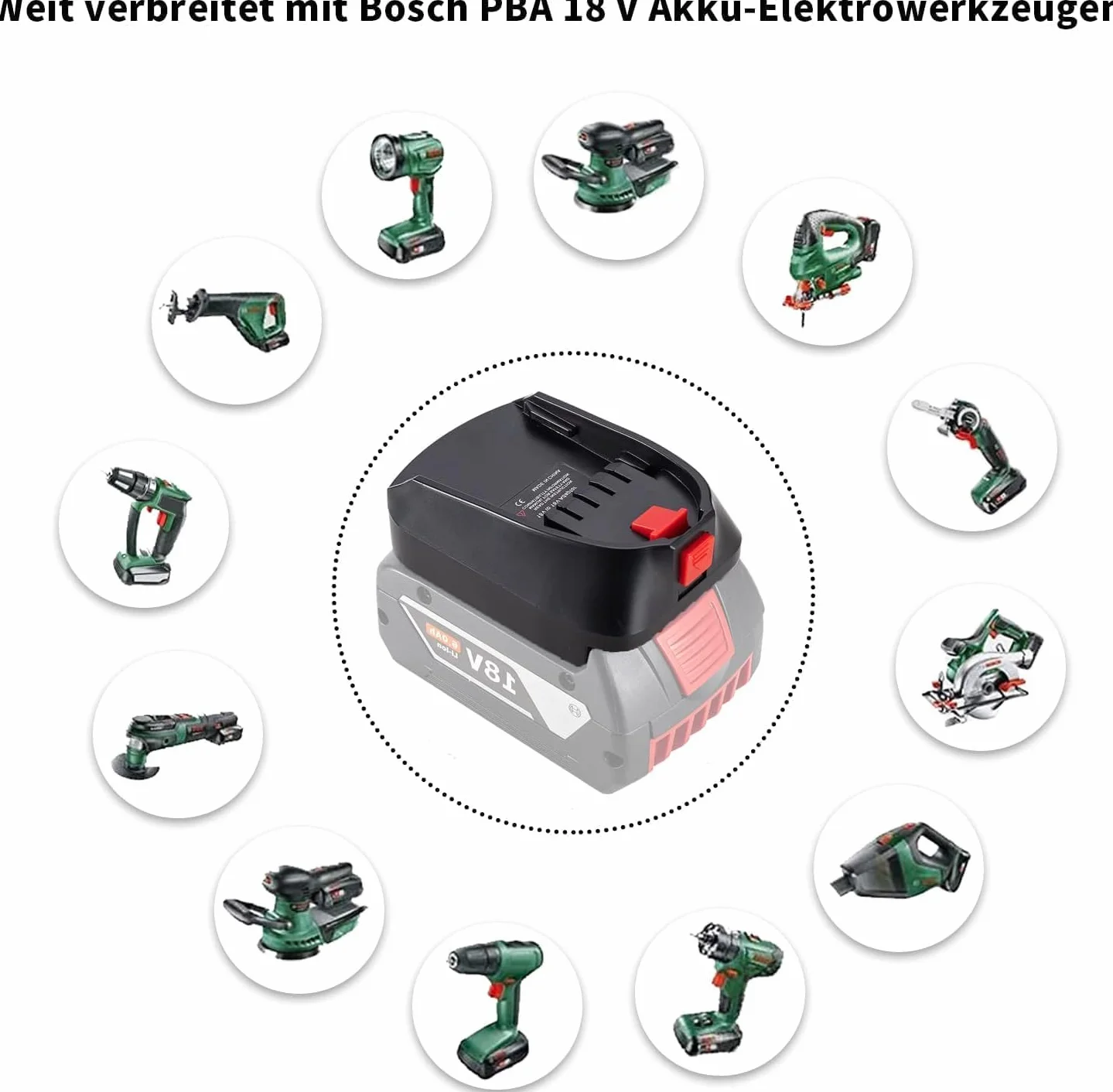 Adapter akumulatora Bosch Professional 18 V 5,0 Ah 2,5 Ah GBA 18 V