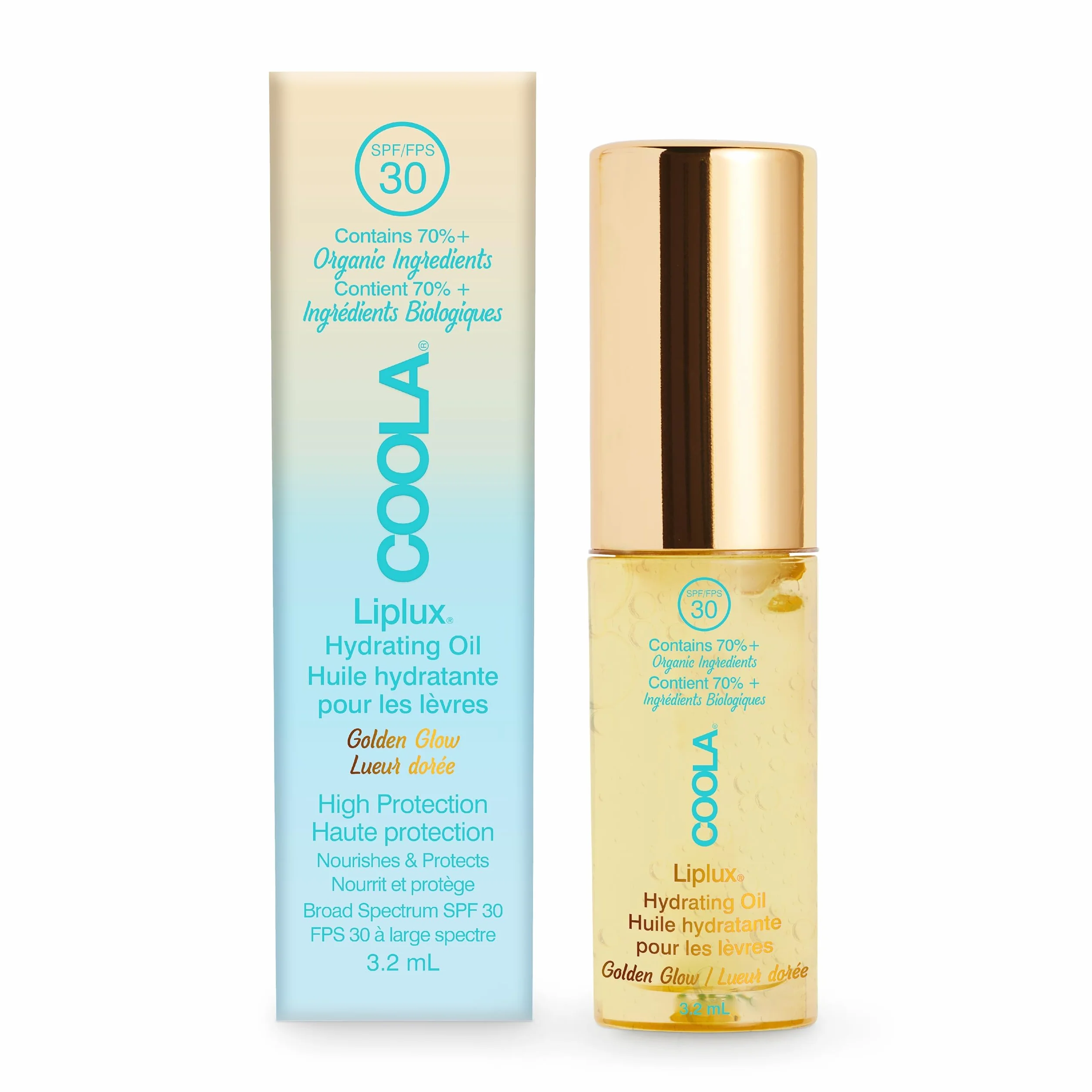 COOLA Liplux Hydrating Lip Oil SPF 30 (3.2 ml)