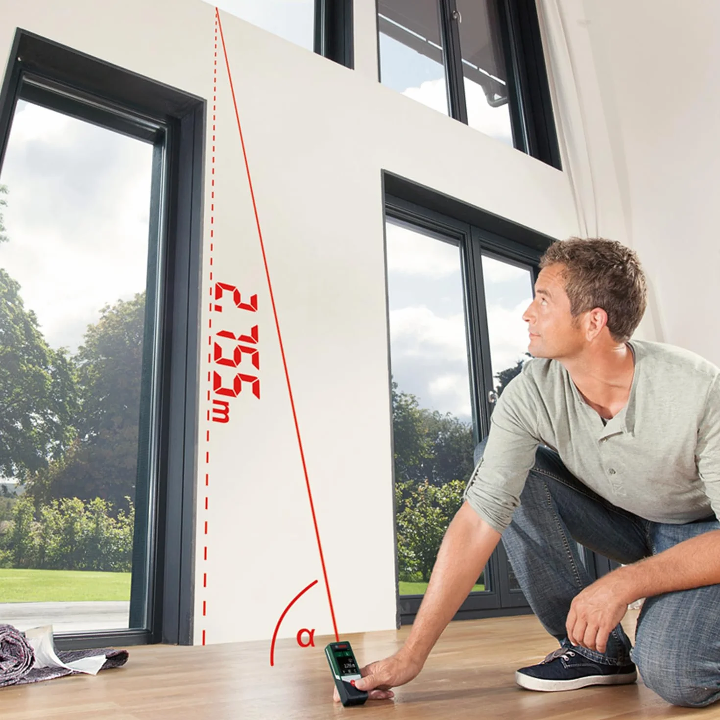 Bosch Advanceddistance 50 C Dalmierz Laserowy 50 m Wyświetlacz Dotykowy