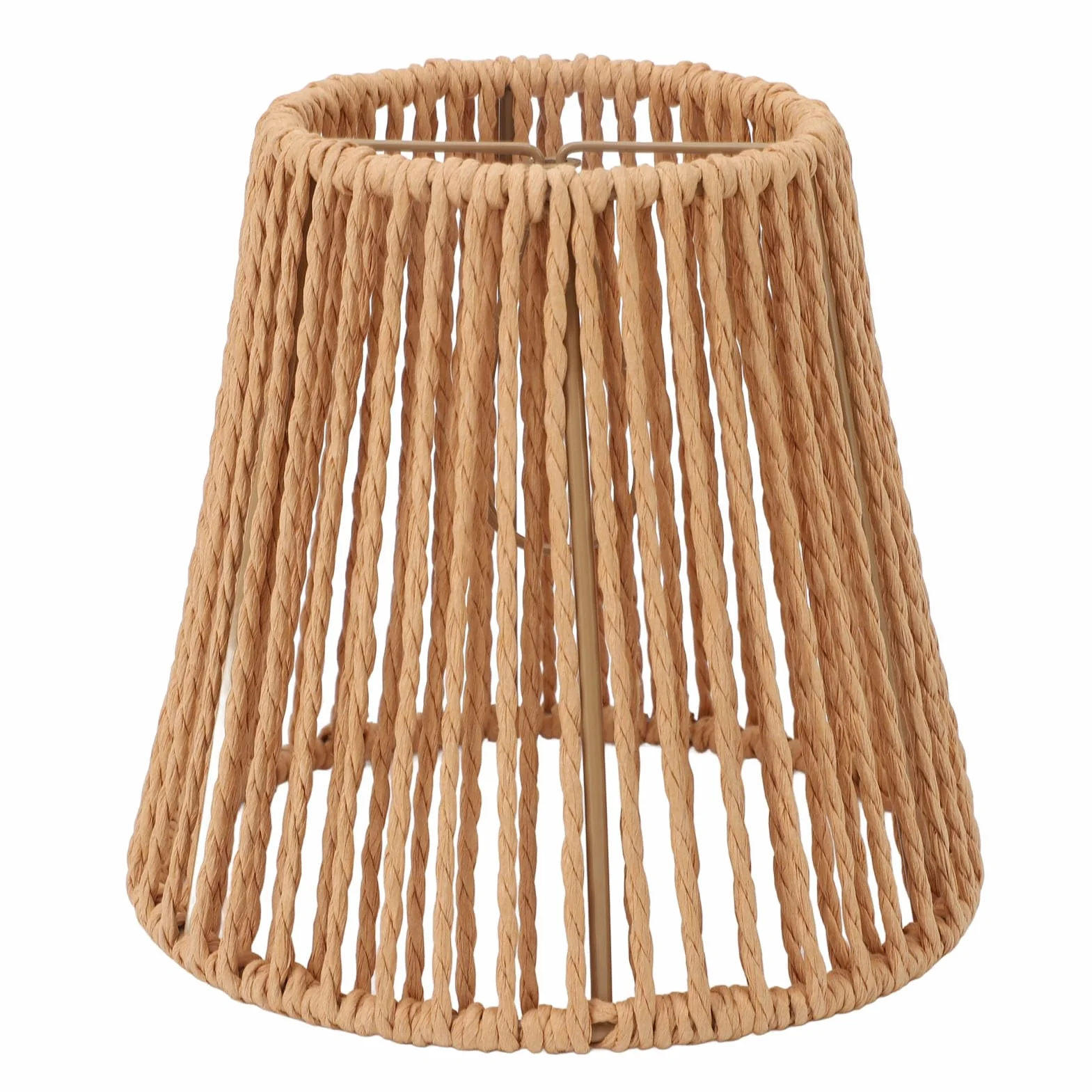 Rattanowy Abażur do Lampy Wiszącej 3 Szt Ręcznie Tkany