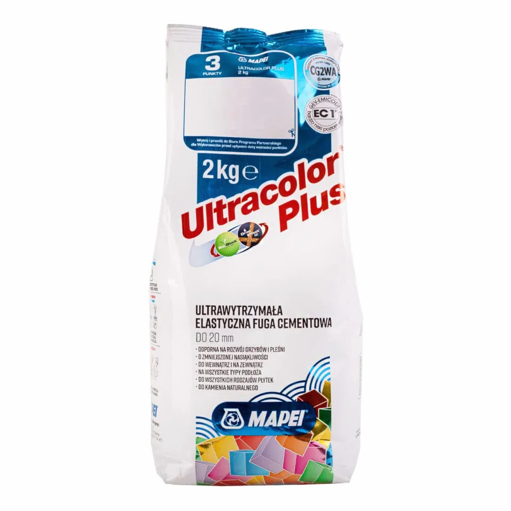 MAPEI ULTRACOLOR PLUS Fuga cementowa 2kg 103 księżycowy biały