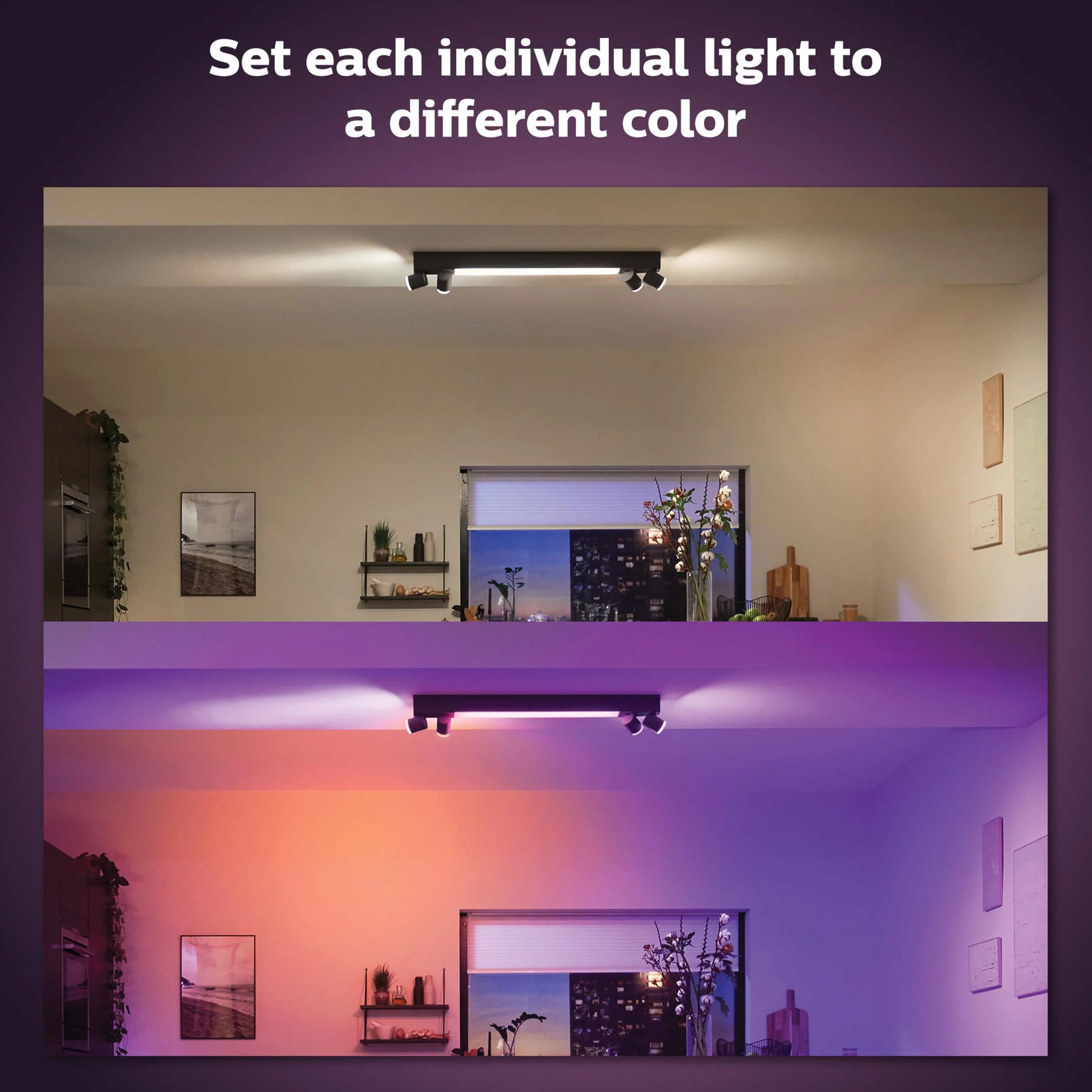 Philips Hue Ceiling Light, Black
