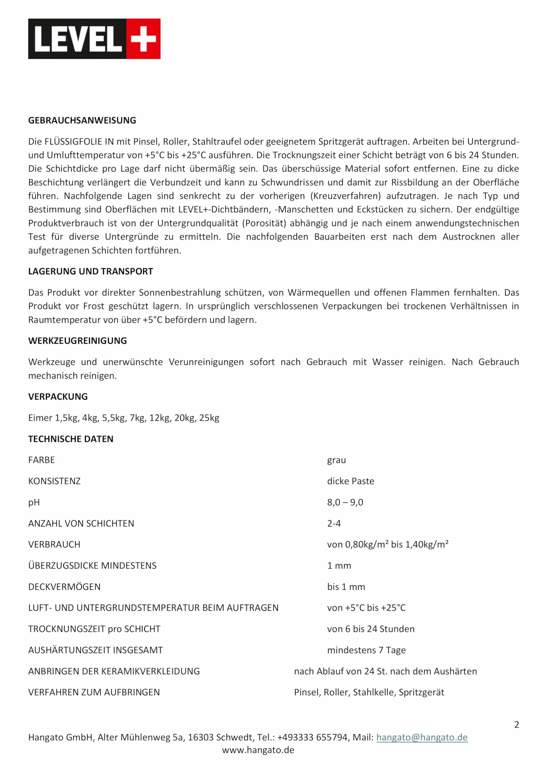 Folia w płynie 4 kg Szczelna Hydroizolacja Elastyczna Izolacja Level+08