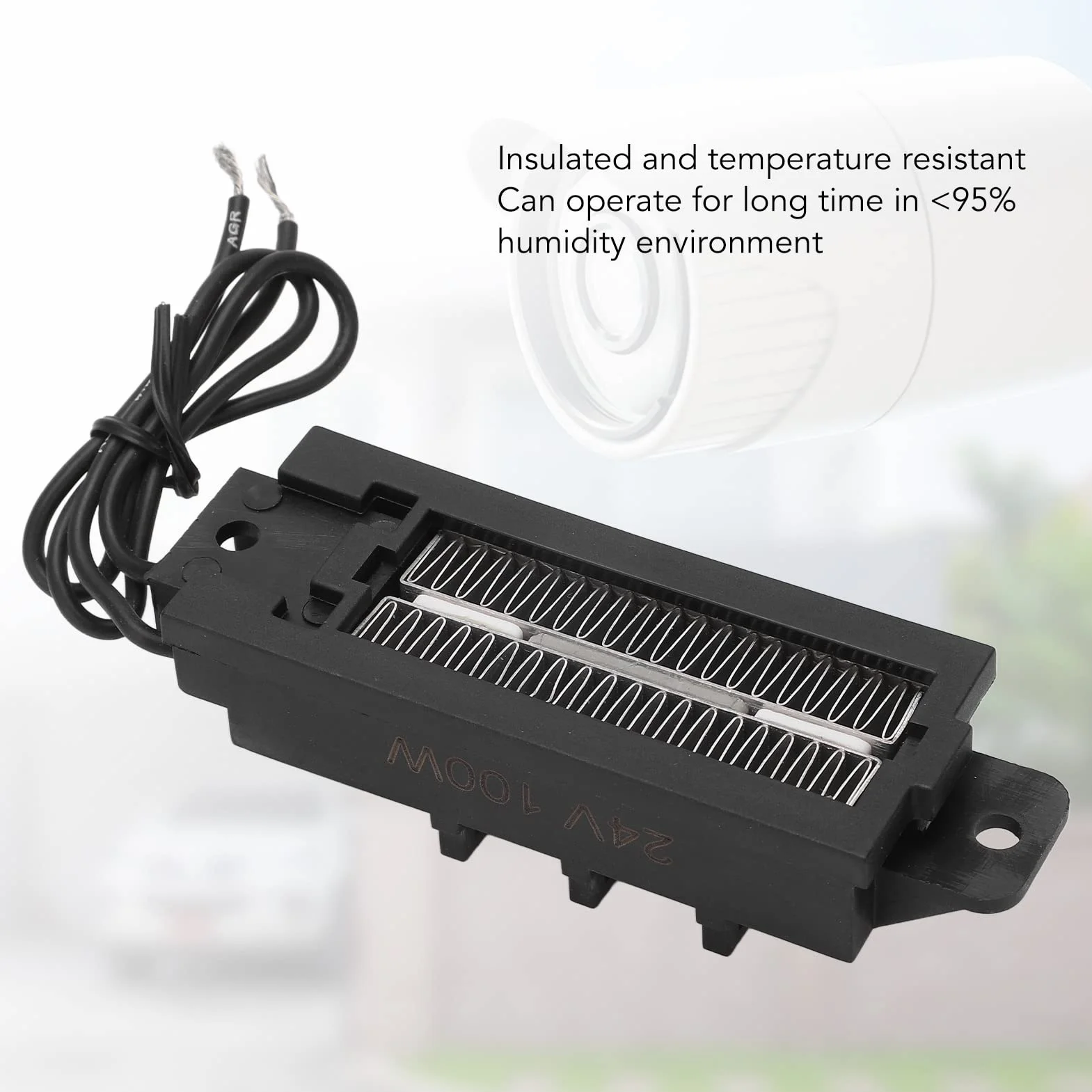 PTC Element Grzejny 24V 100W Płyta Grzewcza ze Stojakiem Podgrzewacz do Żywności Automatyczny
