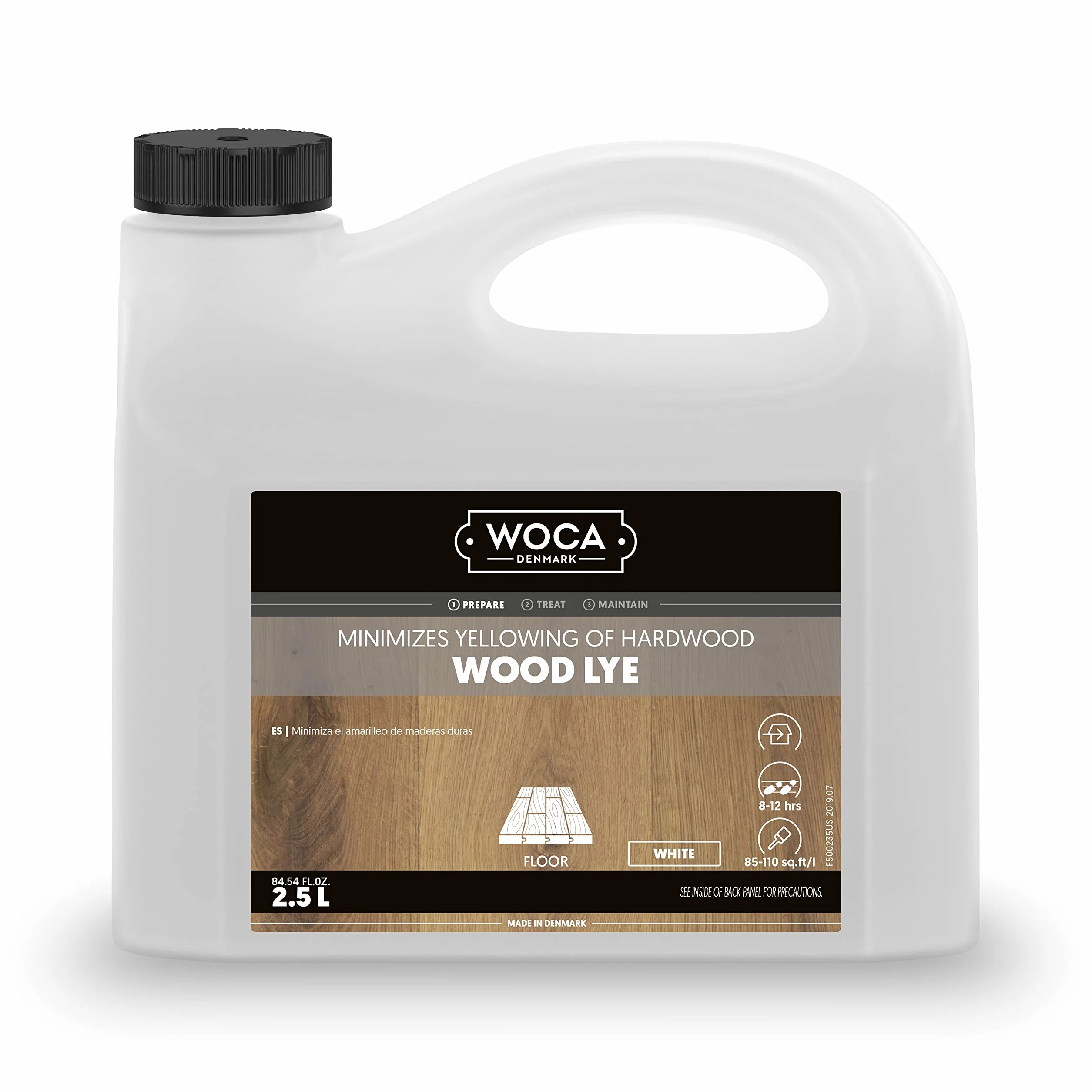 WOCA Denmark Wood Lye biała 2,5 l do wybielania drewna wewnętrznego