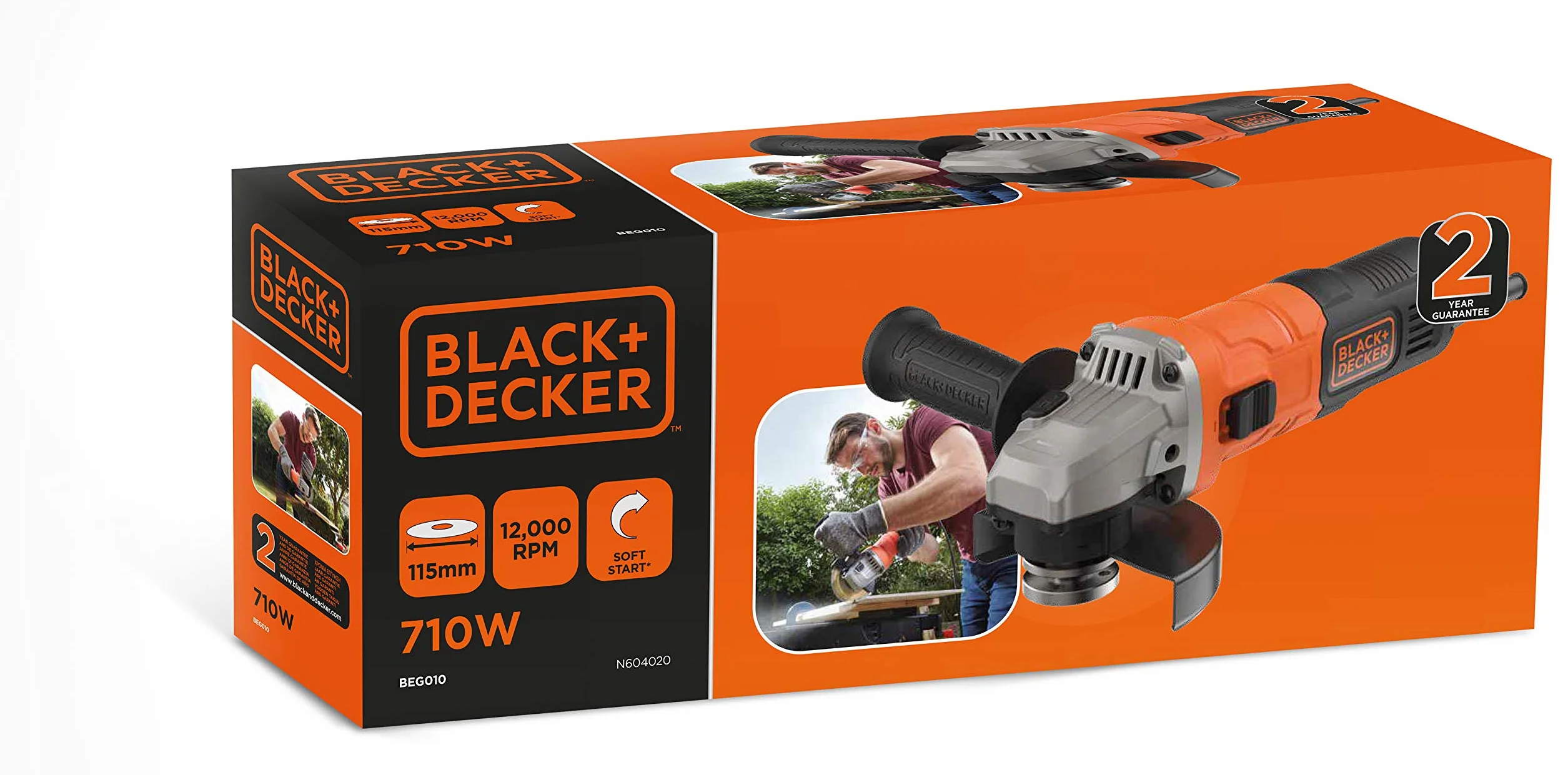 Black+Decker Szlifierka kątowa 710 W 115 mm BEG010