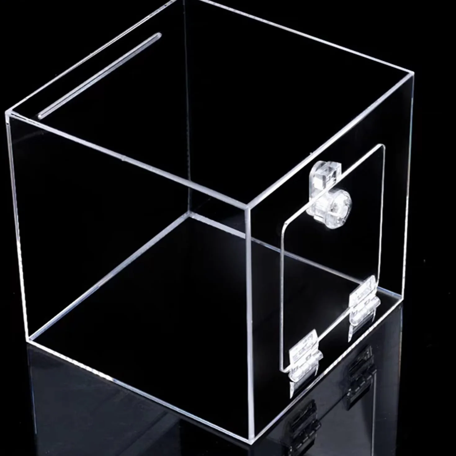 Przezroczyste plastikowe zawiasy fortepianowe samoprzylepne 65 x 40 mm 4 szt do szafek szuflad mebli