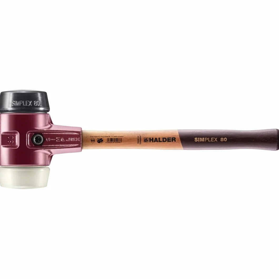 Młotek brukarski SIMPLEX 2,9kg 80mm guma/nylon HALDER