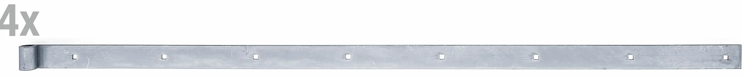 Alberts 862466 Pasek do okiennic ocynkowany na niebiesko rolka Ø16 mm 1160 x 40 mm zestaw 4 szt.