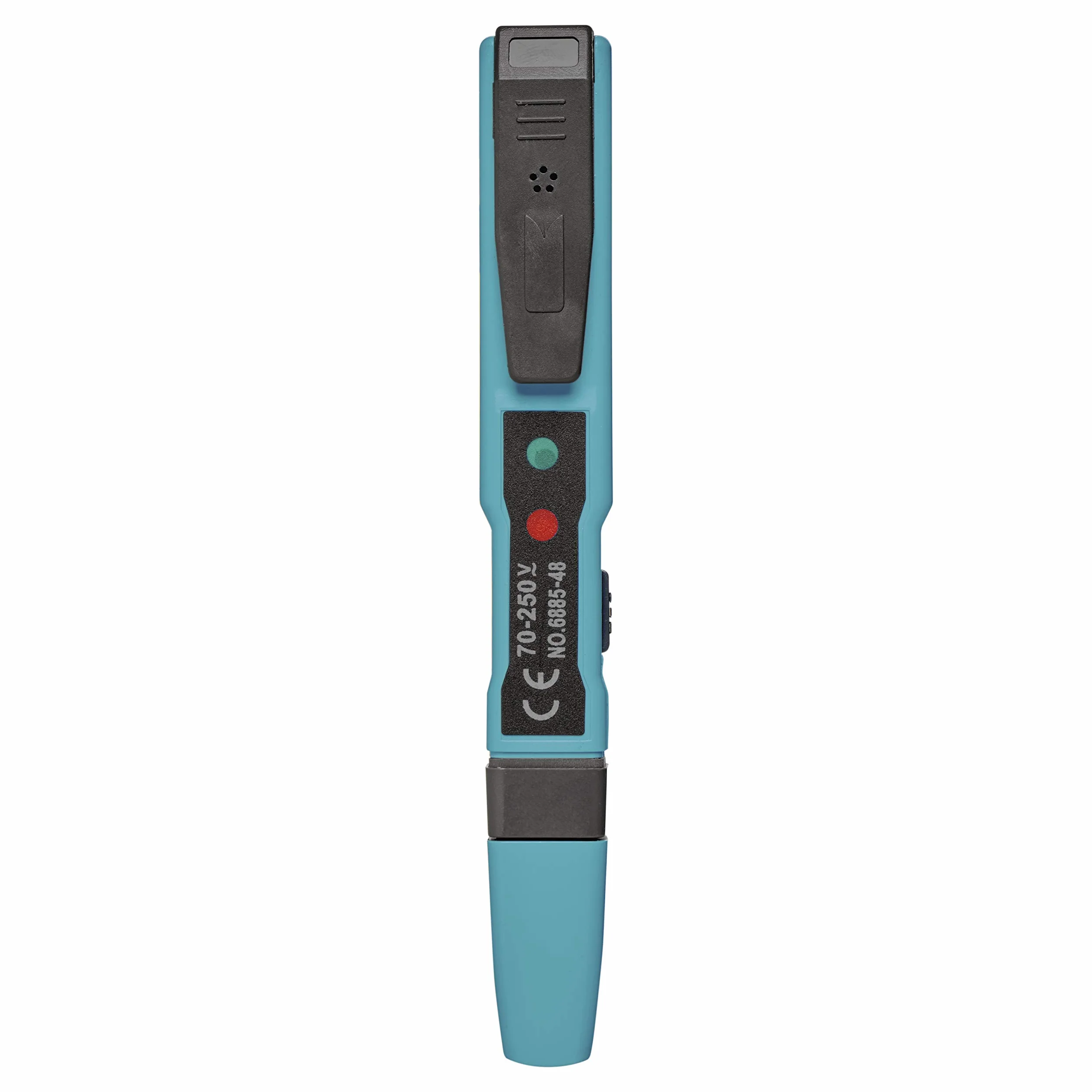 EMOS M0048 bezdotykowy tester napięcia, mini tester napięcia ze wskaźnikiem polaryzacji, 0 V-250 V/AC/DC/baterie w zestawie