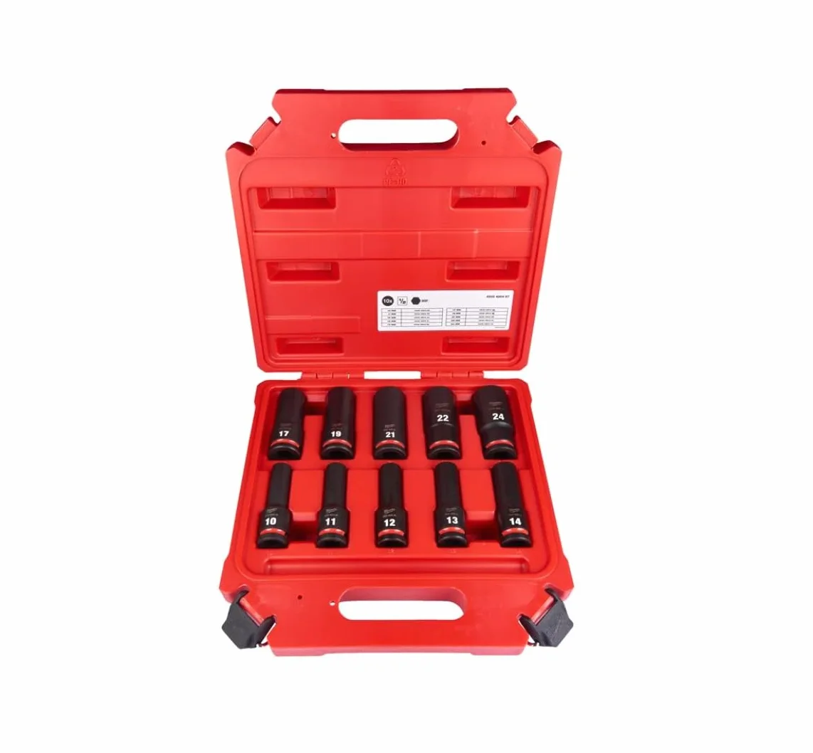 Zestaw 10 gniazd Shockwave 1/2 MILWAUKEE