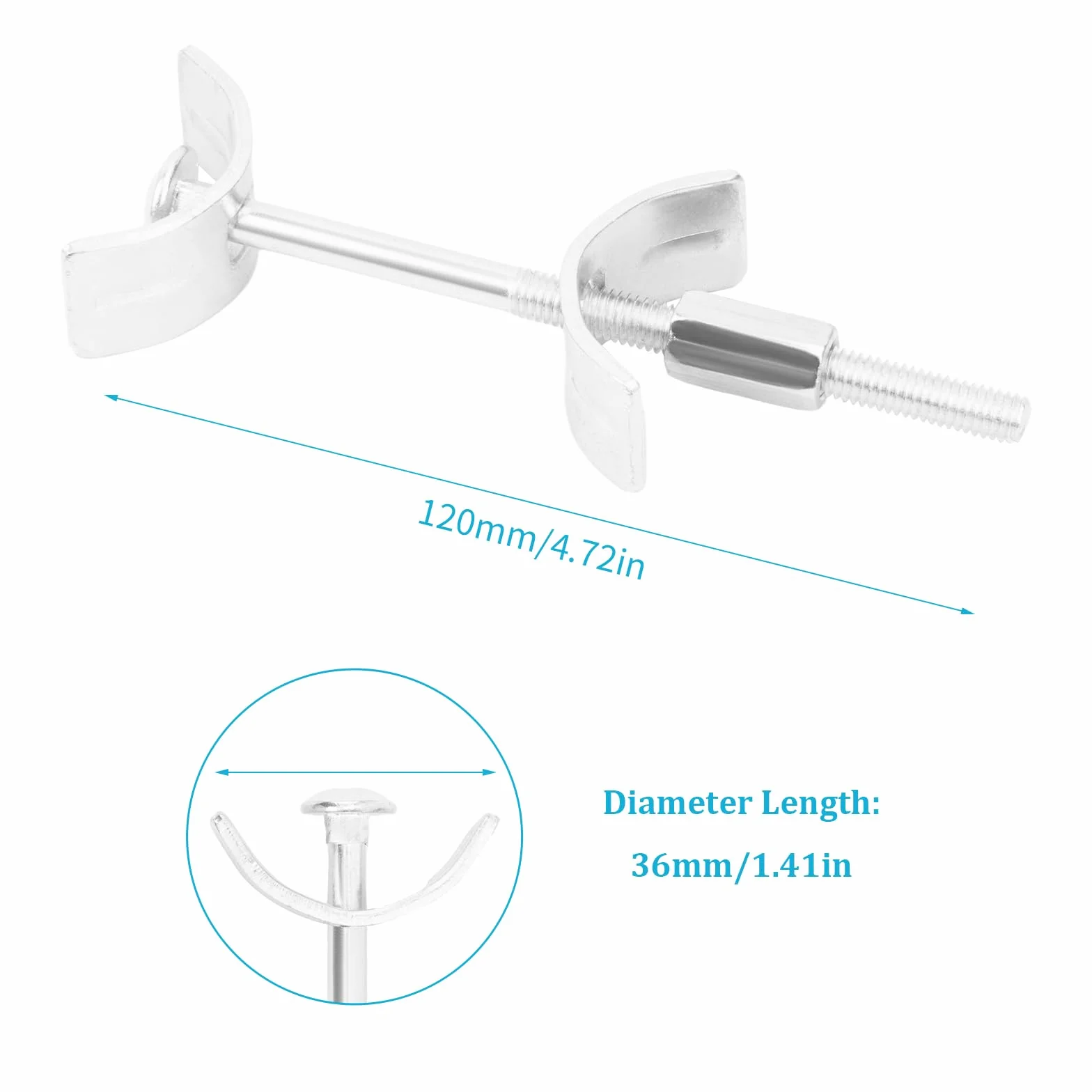 Łączniki meblowe ocynkowane 120 mm stal motylkowe 6 sztuk