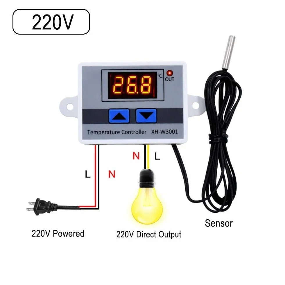 Cyfrowy moduł regulatora temperatury LED XH-W3001 110-220V 1500W