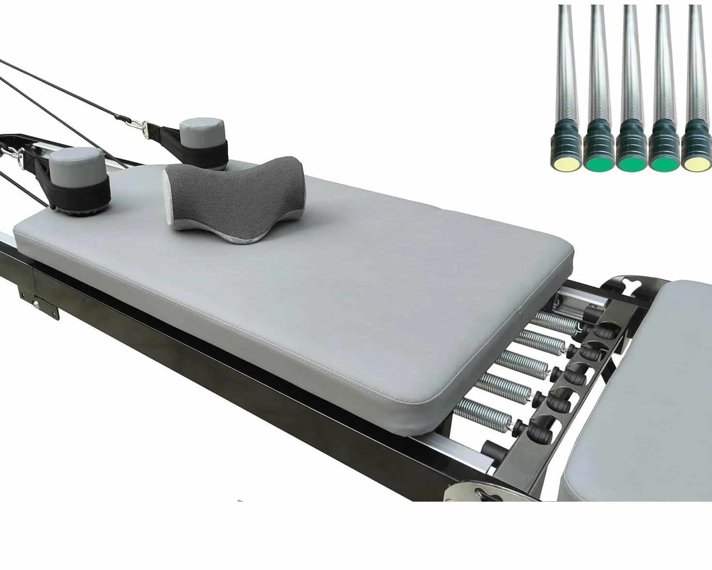 Reformer do pilatesu do domu, z metalową sprężyną, urządzenie do pilatesu, składany, duży rozmiar