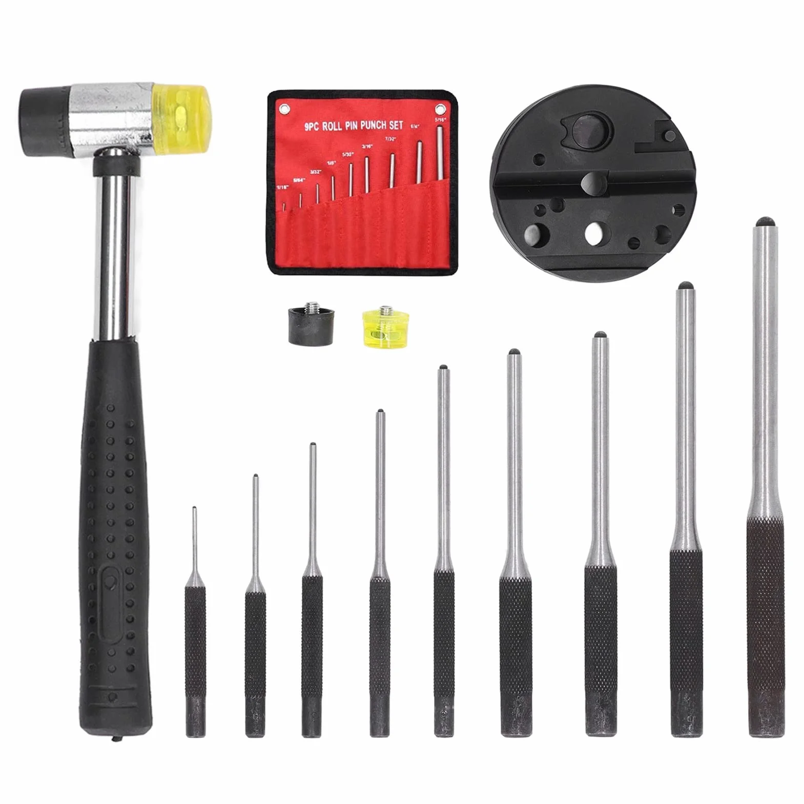 Fyearfly Roll Pin Punch Set, zestaw wybijników do sworzni, stal nierdzewna