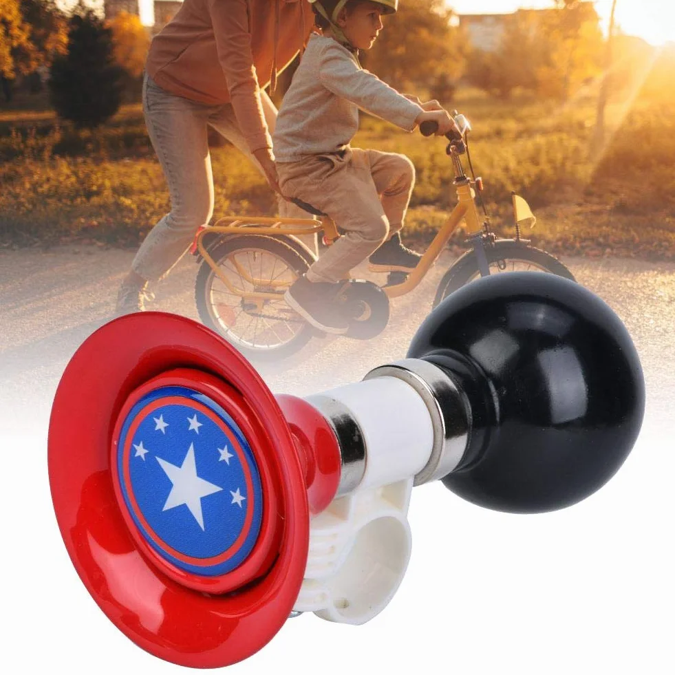 Duokon Keenso Kids Bike Bell, mini dzwonek rowerowy, akcesoria dla dzieci do rowerów/skuterów czerwony/niebieski/pomarańczowy