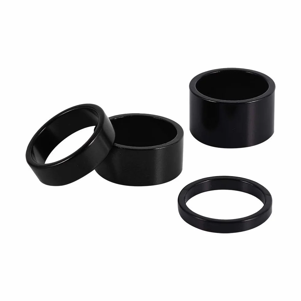 Dioche Słuchawki Spacer 4 Kolory 4 Sztuk/zestaw 5mm / 10mm / 15mm / 20mm Ze Stopu Aluminium Przekładka Rowerów Przednie Łodygi Widelec Pralka