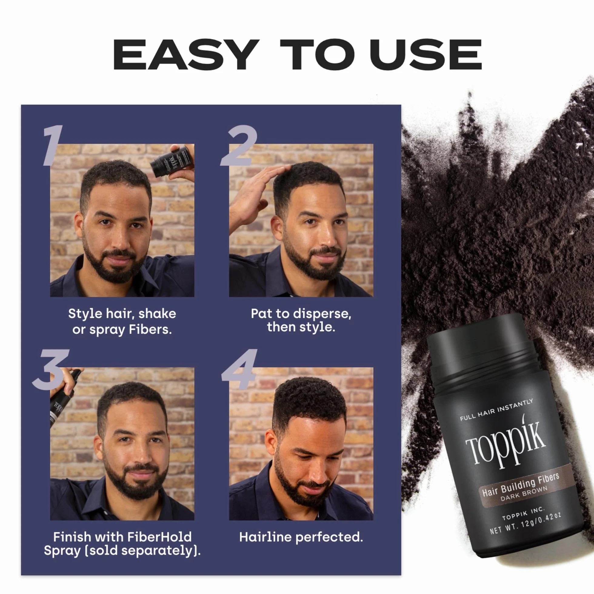 TOPPIK Hair Building Fibers, 3 g