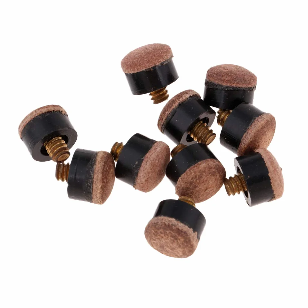 Premium 10 szt. wkręcane końcówki do kija bilardowego 10 mm