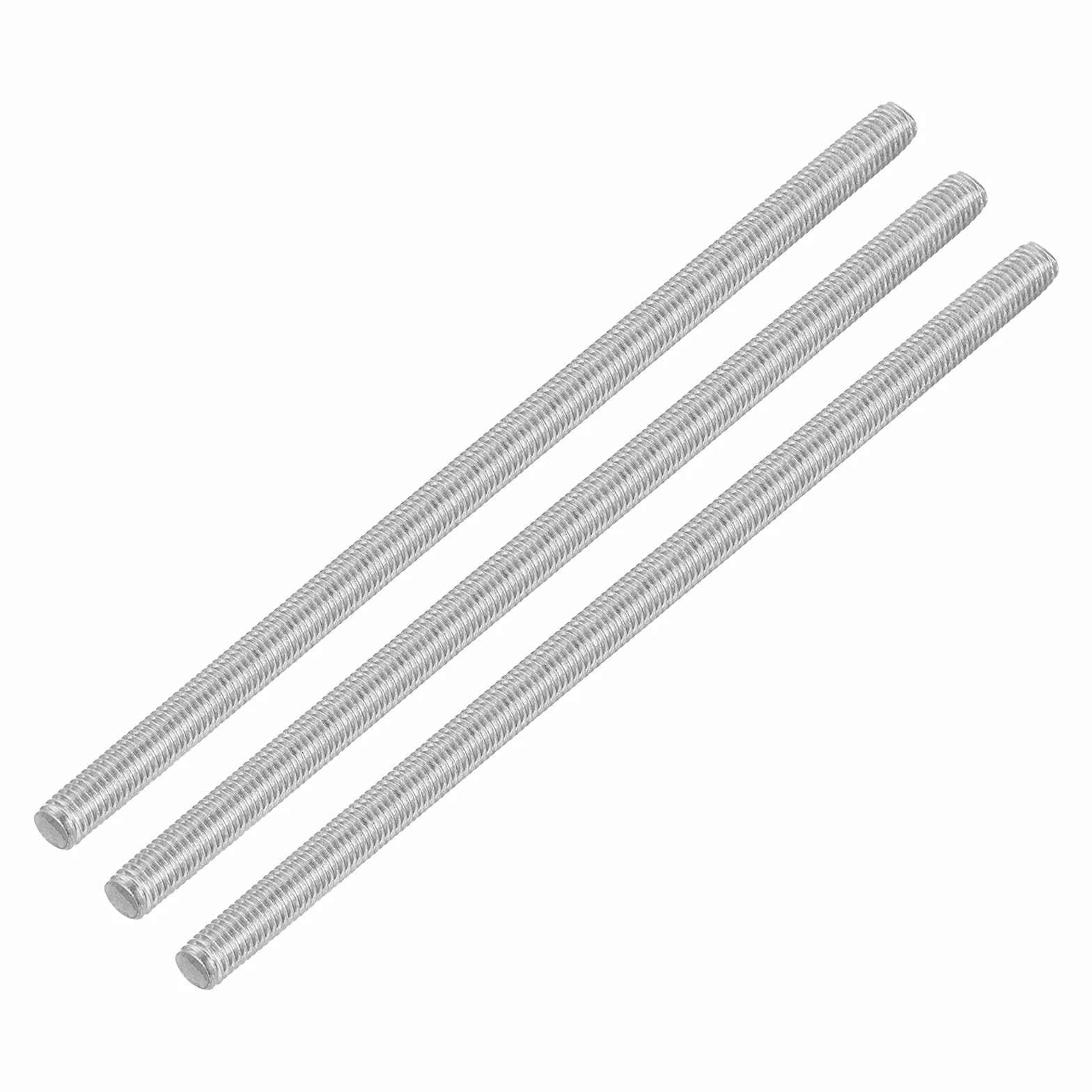 QUARKZMAN 3 szt. Pręt z pełnym gwintem, M5 x 120 mm stal nierdzewna 304 Szpilki Pręt z gwintem prawym M5-0,8 drut kromowy do montażu mebli maszyn