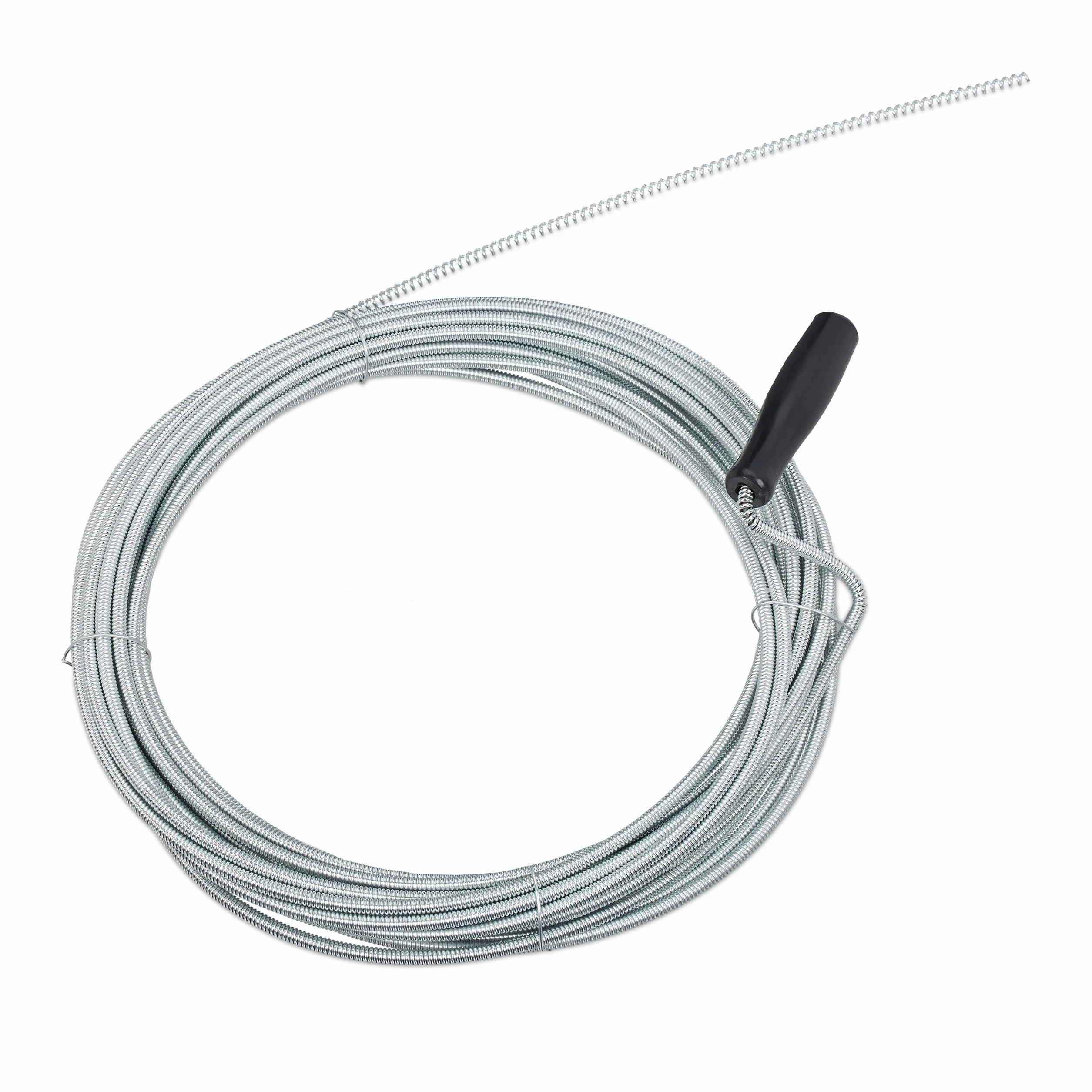 Relaxdays spirala do czyszczenia rur 10m Ø 5mm srebrna
