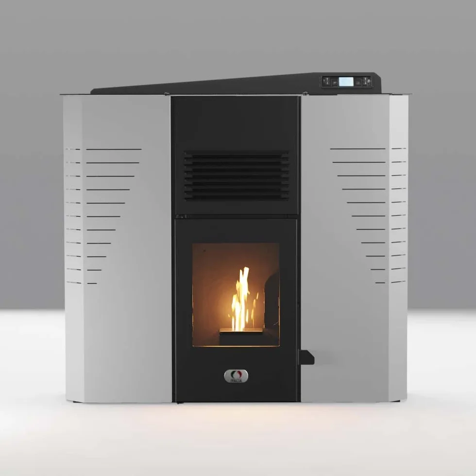 STUFE A PELLET ITALIA Marmolada 14 kW Kanał WIFI BIAŁY
