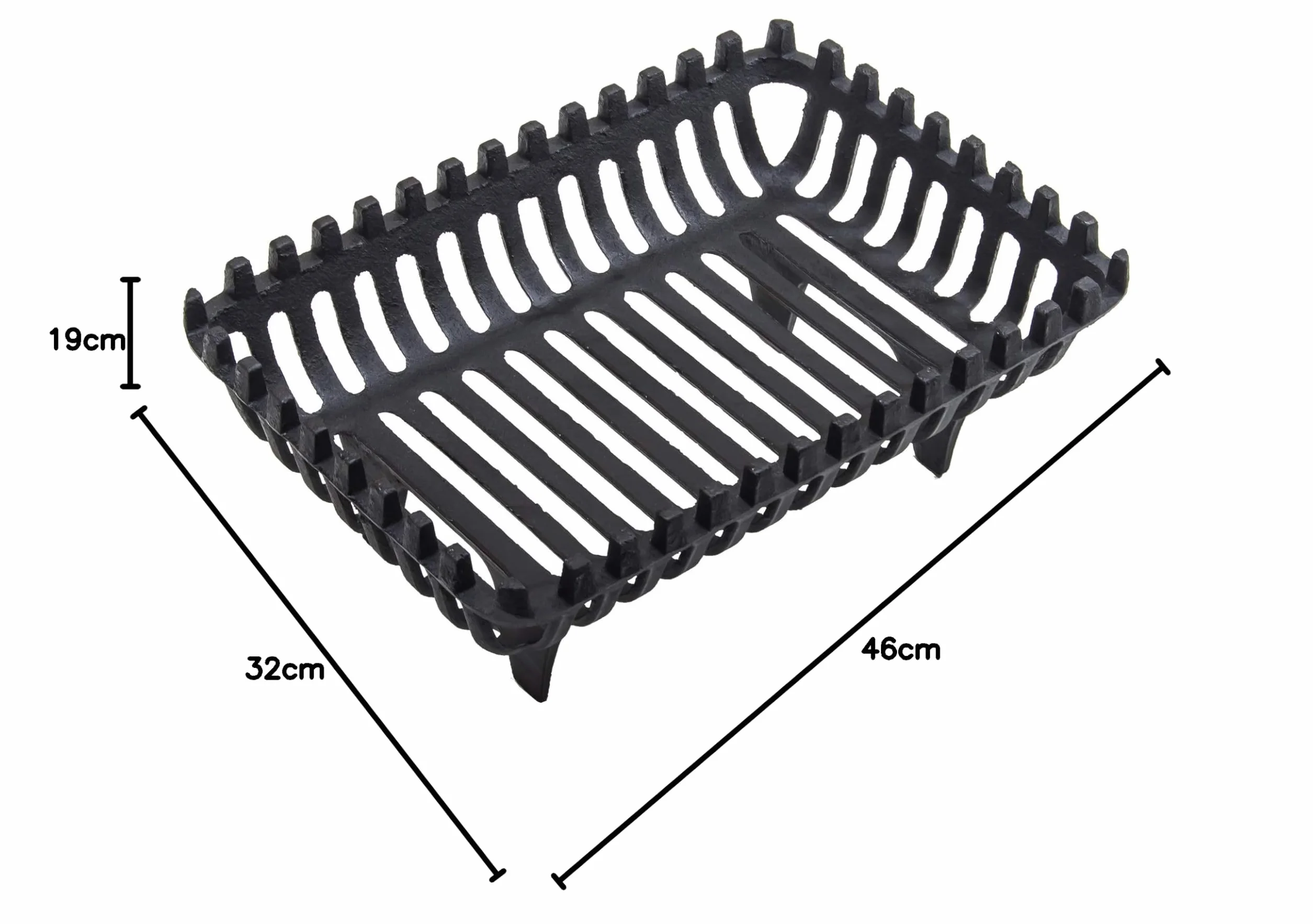 Fire Vida Żeliwny kosz na kłody duży 45 cm
