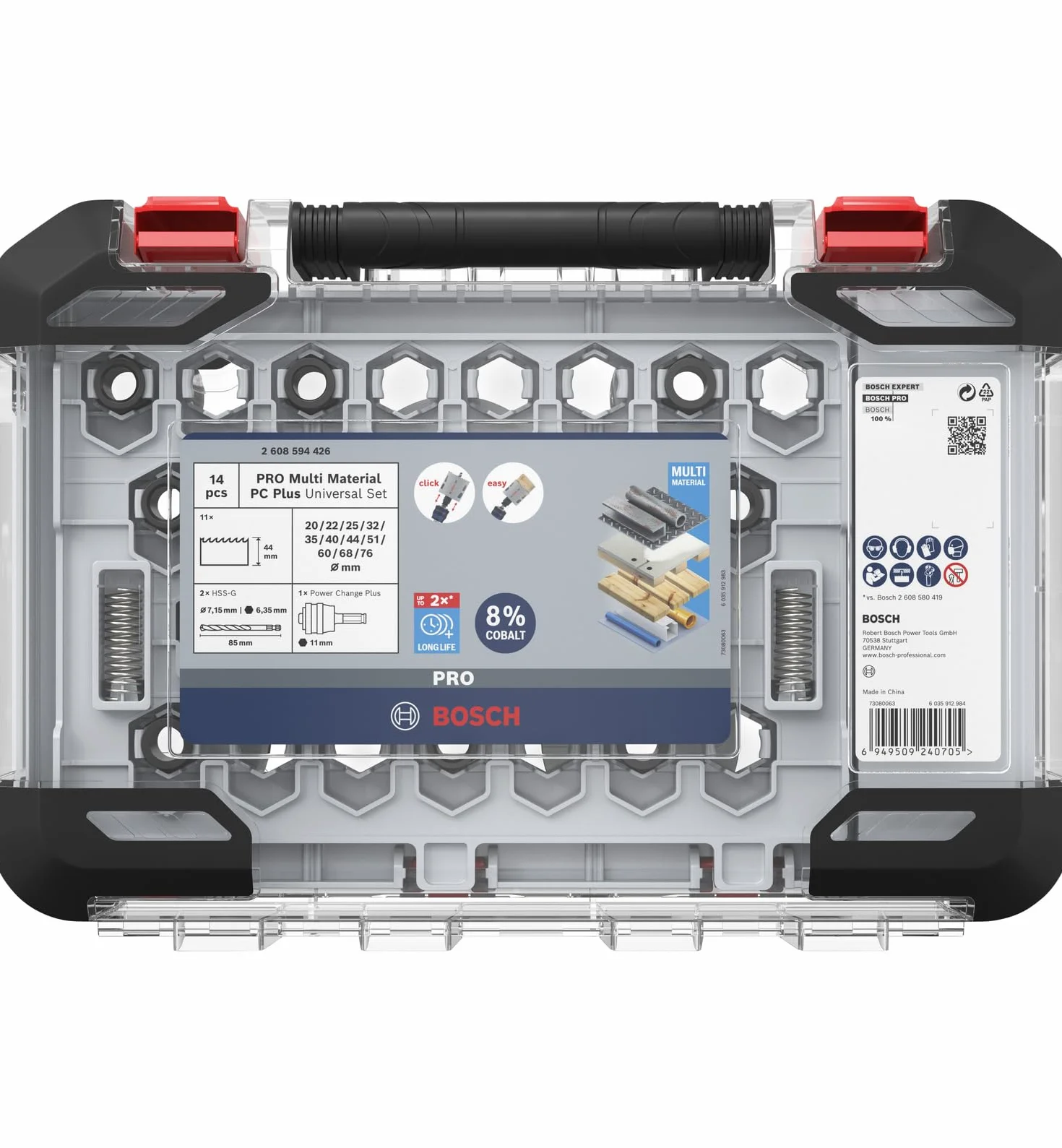 Bosch Zestaw pił otwornic PRO Multi Material Power Change Plus Ø 20-76 mm