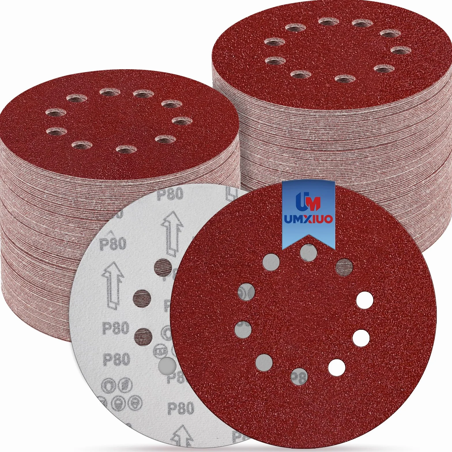 Papier ścierny 225 mm 10-otworowe tarcze szlifierskie z odsysaniem kurzu ziarnistość 60-320