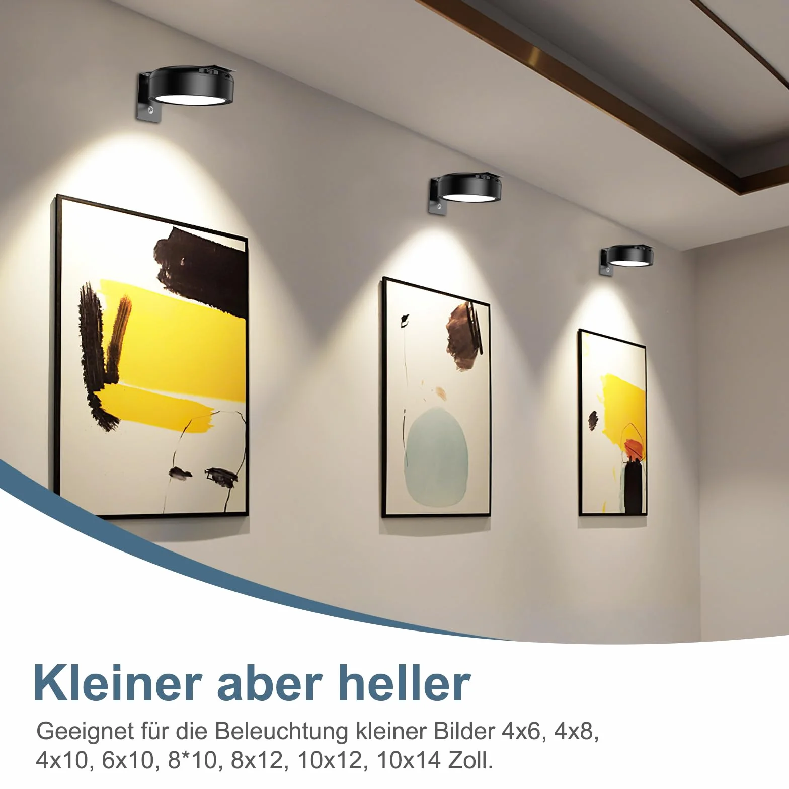 Bezprzewodowa lampa obrazowa z timerem i magnesem, 3 diody LED