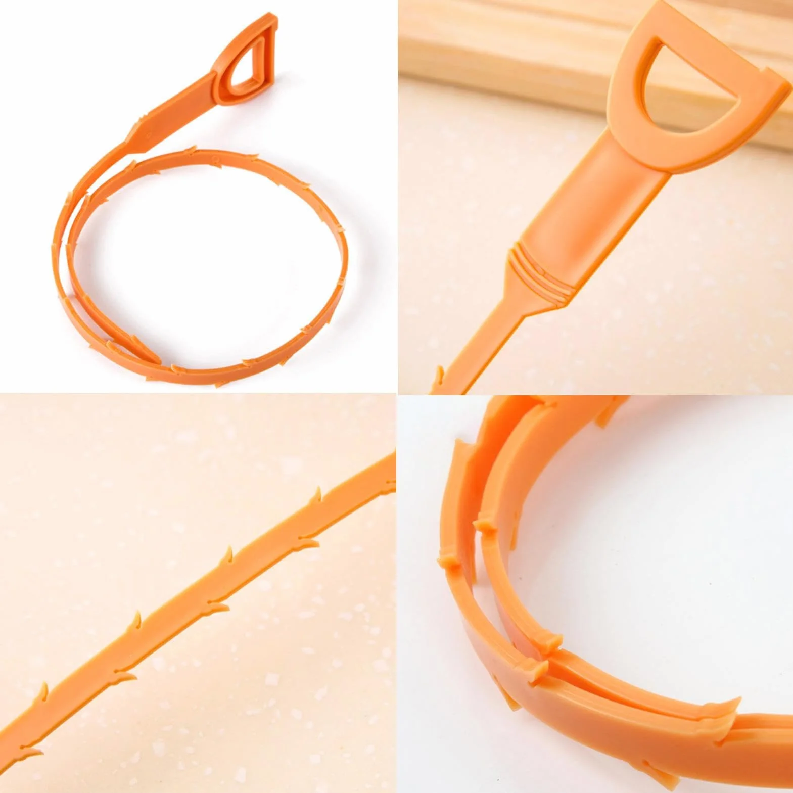 Hair Drain Remover Tool - 21 Inch Clog Snake | Flexible Hair and Debris Unblocker for Kitchen Bathroom Tub Toilet Sewer, Robust Drain Cleaning Tool for Home Plumbing, 51x5.5x0.5cm