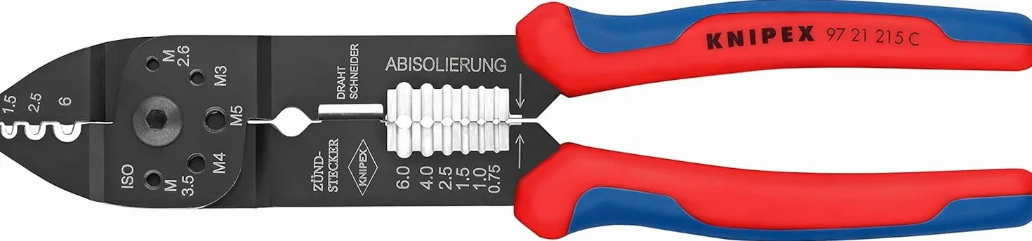KNIPEX Szczypce do zagniatania 230 mm, 97 21 215 C