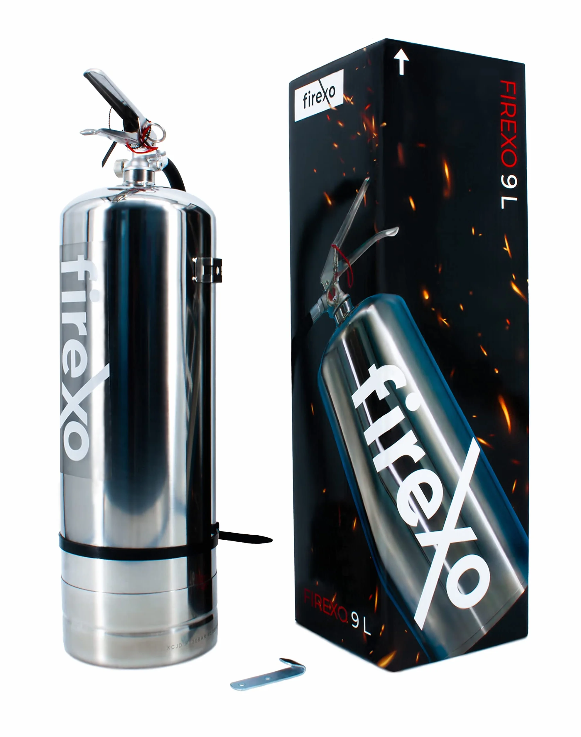Firexo Gaśnica (9 Liter) — Gaśnica Do Domu, Pracy, Magazynu, Restauracji, Biura, Kuchni i Kempingu — Gaśnica Do Wszystkich Klas Pożarowych, w Tym Do Pożarów Baterii Litowych