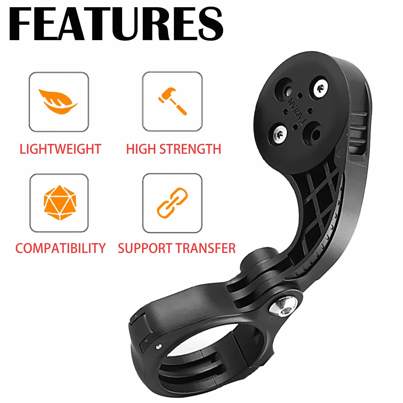 Uchwyt rowerowy, akcesoria rowerowe kompatybilne z Garmin Edge 530 520 500 130 830 1040 1030, uchwyt na komputer rowerowy GPS, regulowany uchwyt rowerowy, uchwyt Garmin Edge