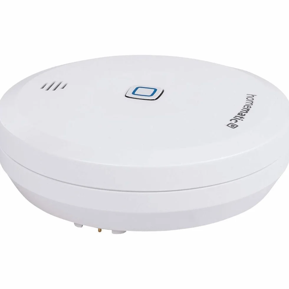 Homematic IP Smart Home 151694A0 czujnik wody, niezawodny alarm na smartfonie w przypadku wilgoci i wody, 151694A0