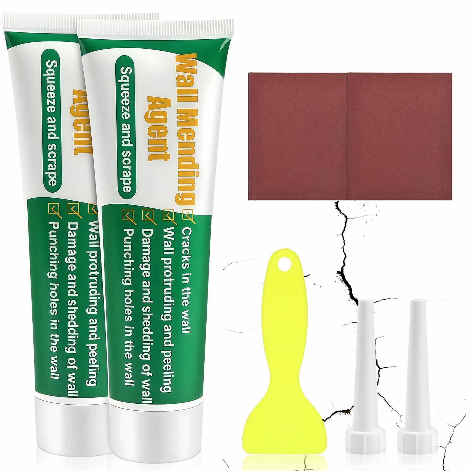 Flintronic 500 g krem do naprawy ścian, masa szpachlowa biała