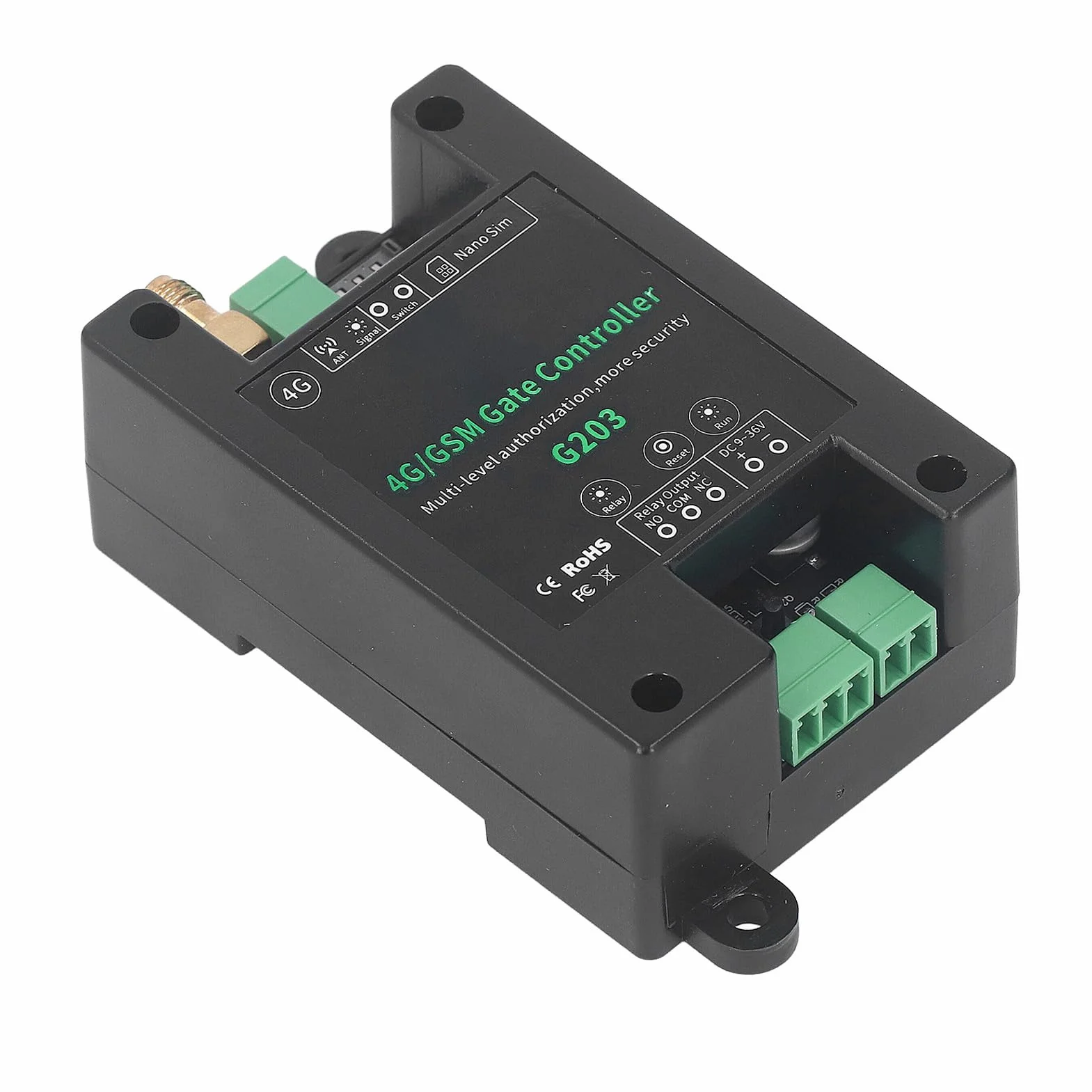 GSM G203 Przekaźnikowy Łącznik do Otwierania Bramy 3G 4G DC9V-36V