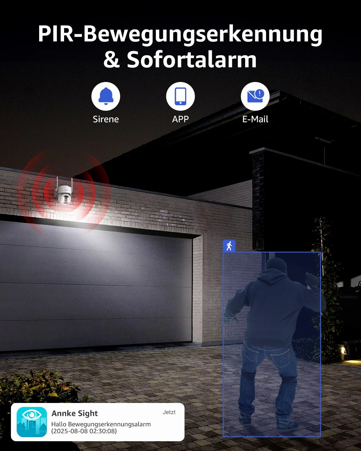 ANNKE Zestaw kamer do monitoringu zewnętrznego 12" 10CH Wireless NVR