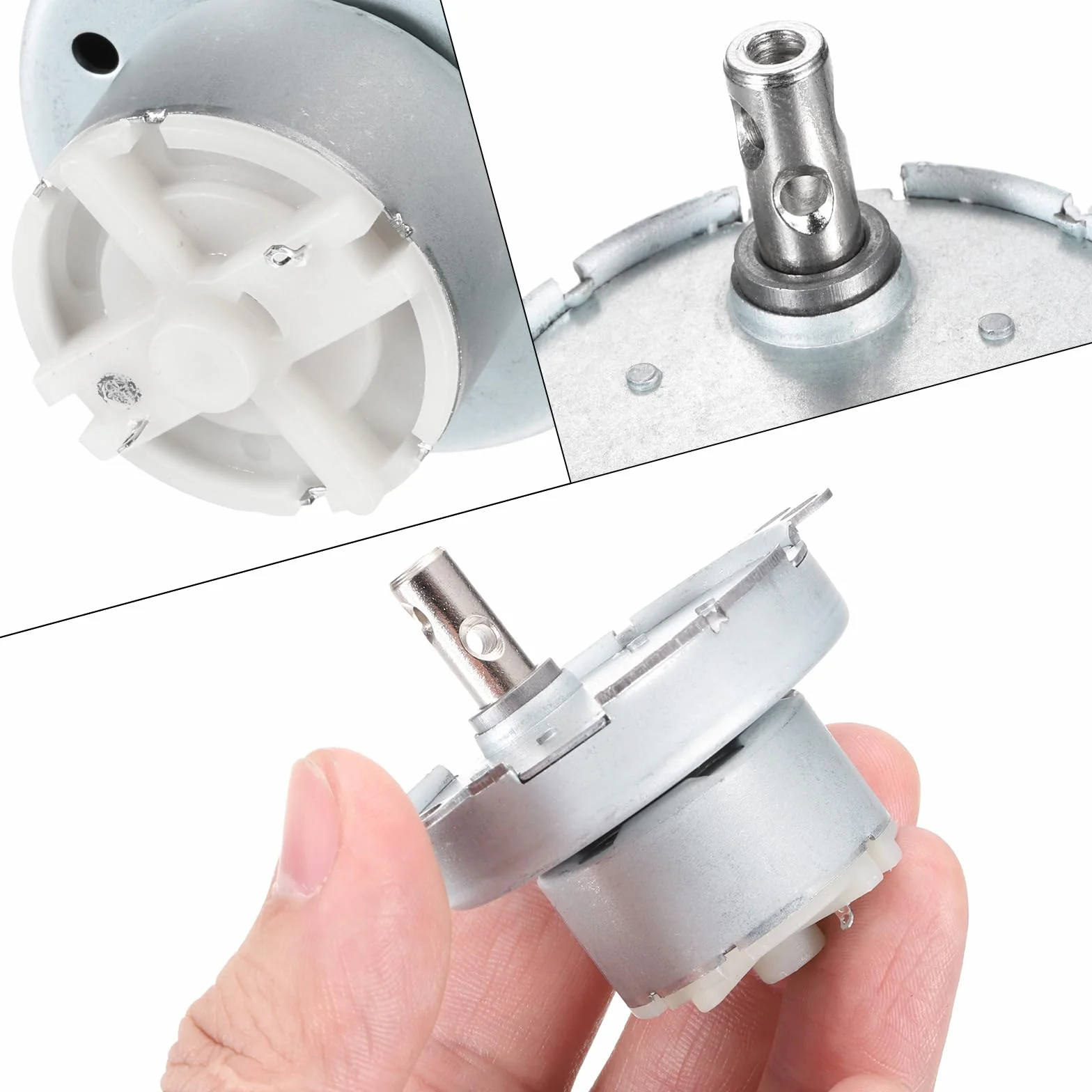 QUARKZMAN JS-50T silnik elektryczny 6V 5 obr./min CW/CCW wał D do drukarki 3D
