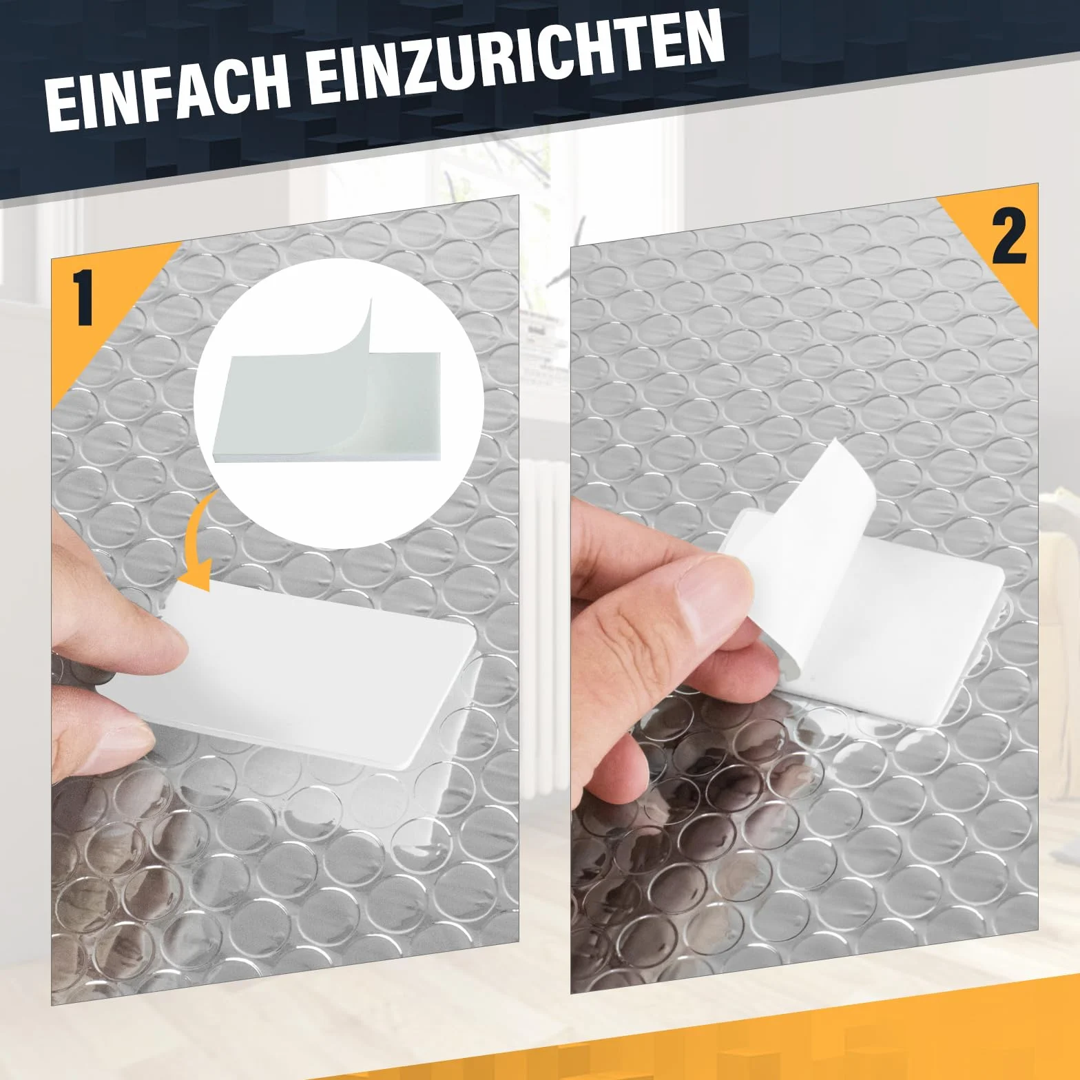 Folia odbijająca ciepło izolacyjna 5m x 60cm 3mm z podkładką samoprzylepną