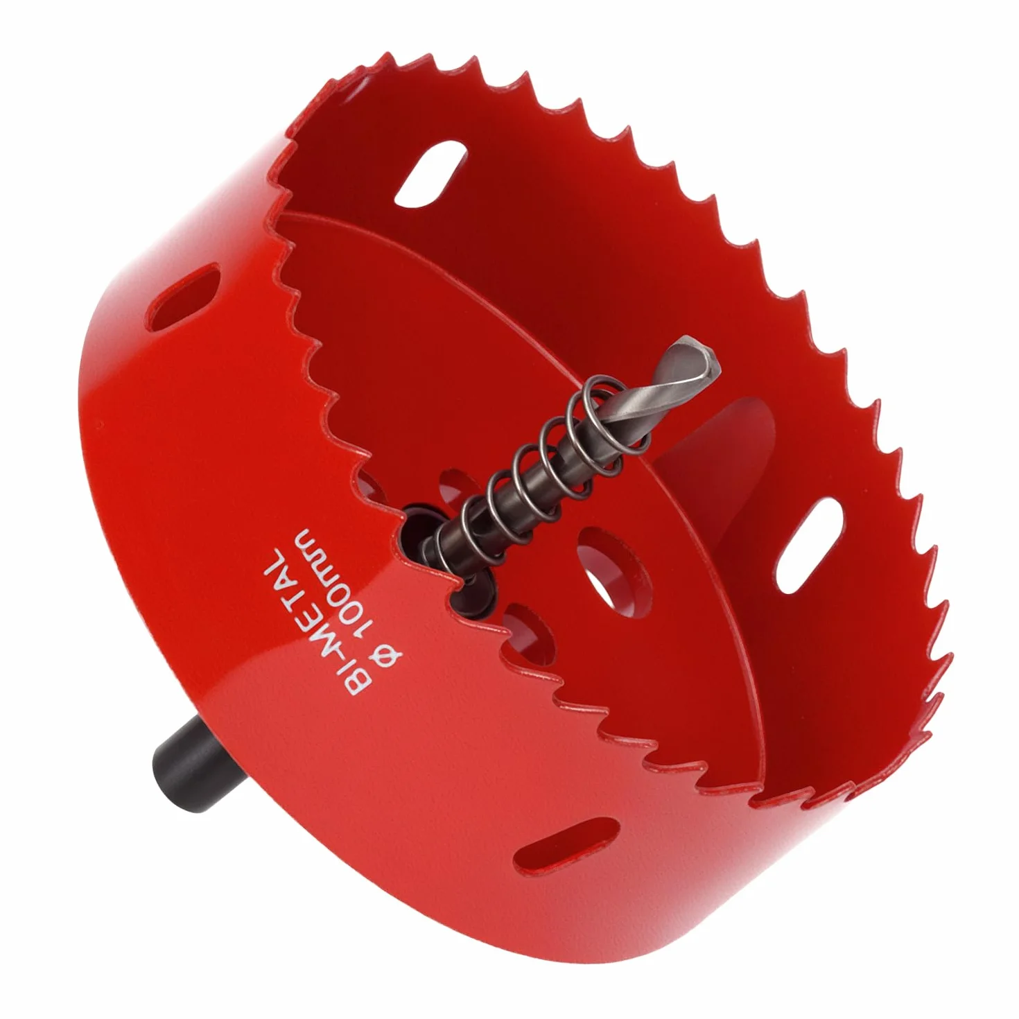 QWORK Otwornica 100 mm HSS M42 bimetalowa z trzpieniem sześciokątnym