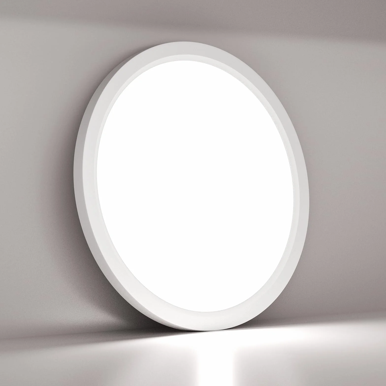 LQWELL Lampa Sufitowa LED Wodoodporna IP44 Okrągła Płaska 18W 6000K 1980lm 220x24mm
