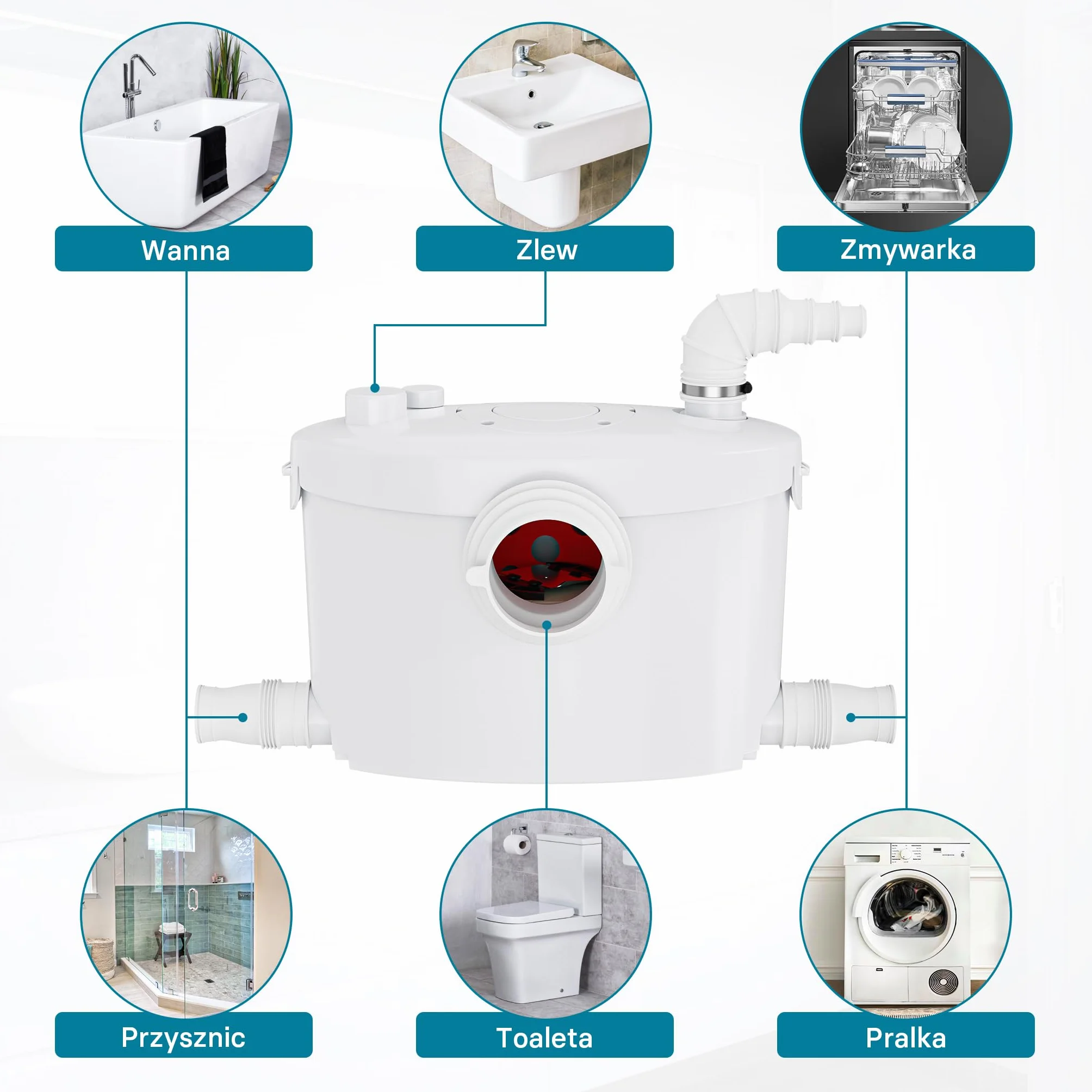 XPOtool Pomporozdrabniacz 400 W 135 l/min 8,5 m 85 m