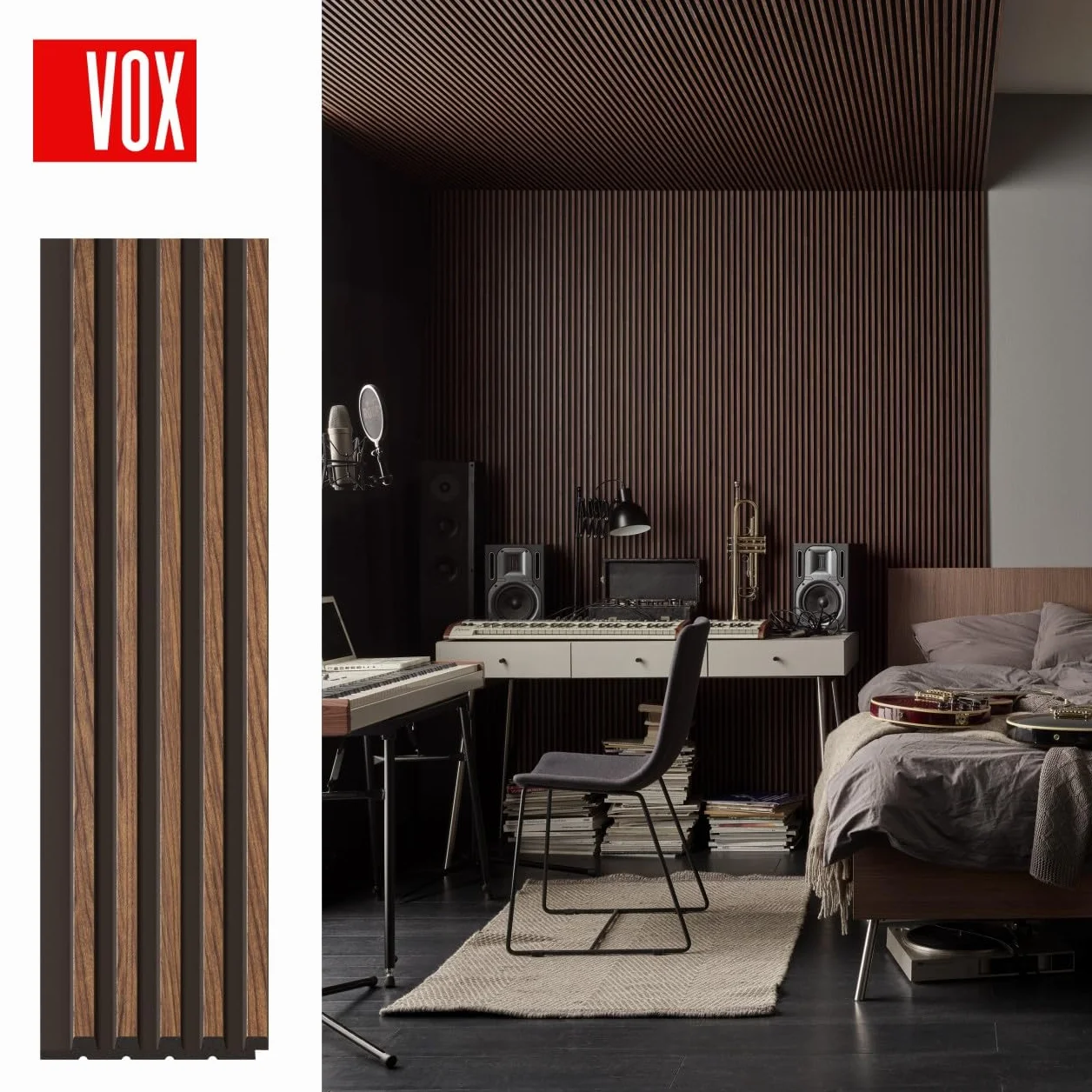 VOX Lamele ścienne L-TRIM LINERIO S-LINE MOCCA 2,65Mx36