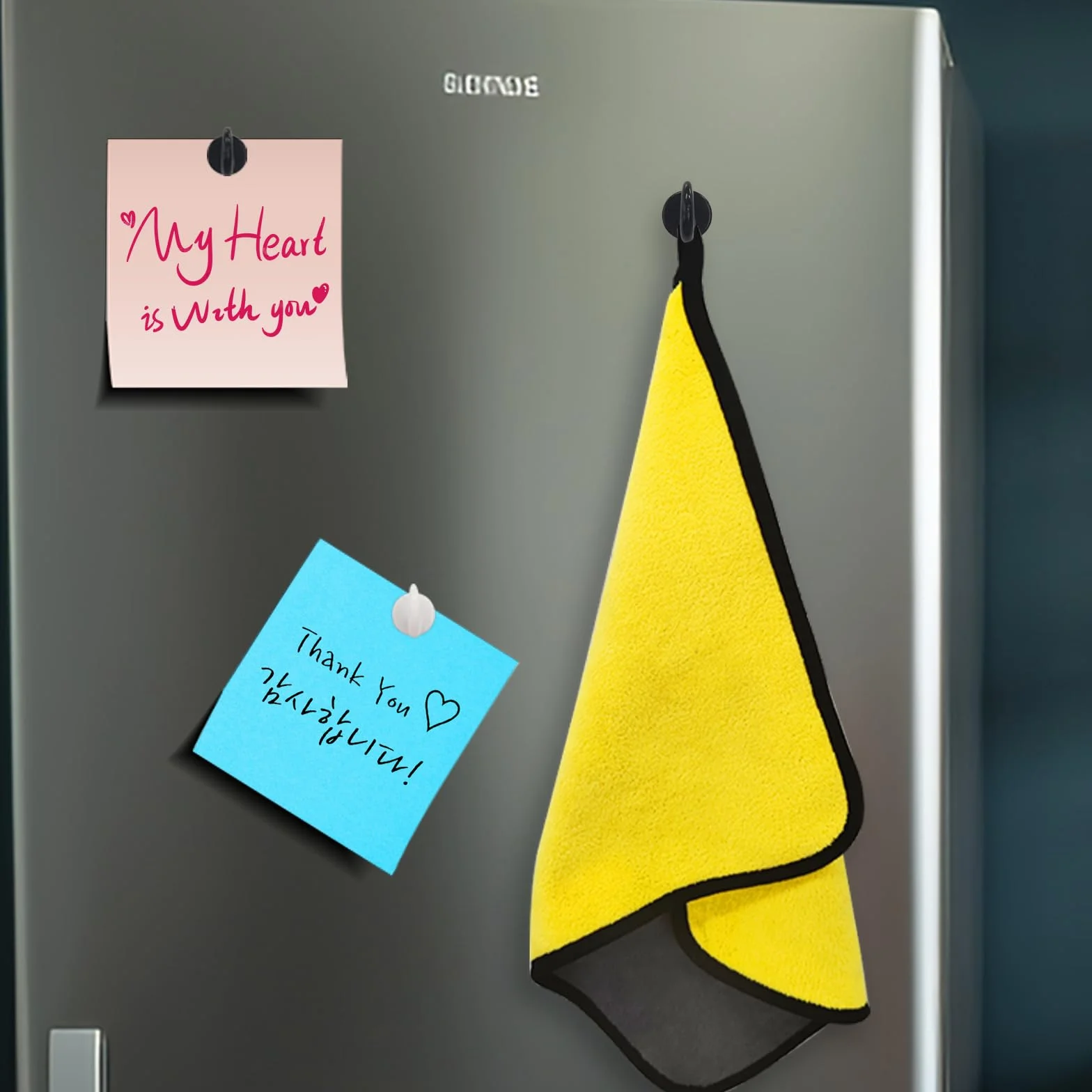 Mini haczyki magnetyczne mocne do lodówki 10 sztuk czarny