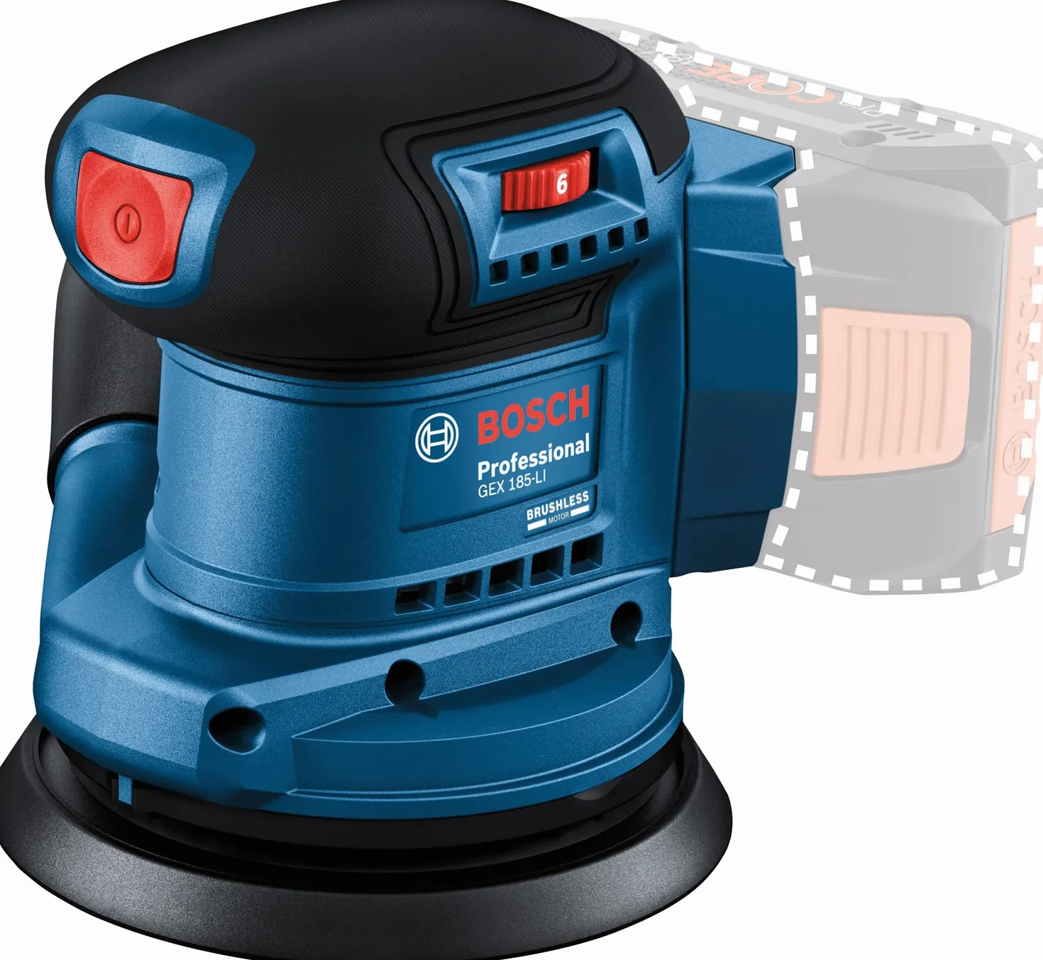 Bosch Professional GEX 185-LI szlifierka mimośrodowa 18V bezszczotkowa