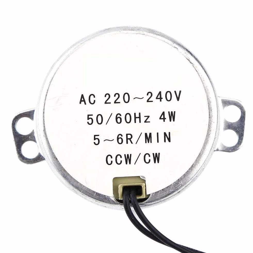 Synchron Motor 4W 220-240V CW/CCW 5-6RPM Drehscheibe
