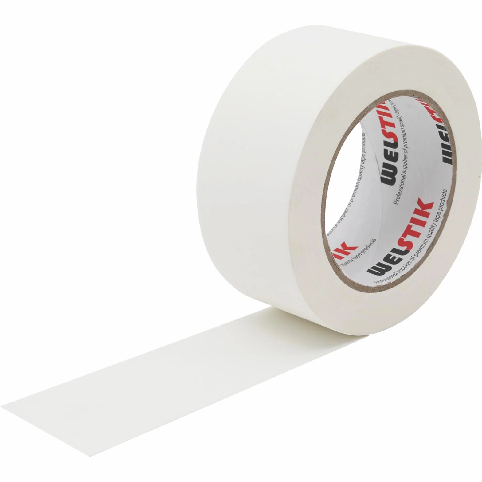 WELSTIK Cienka taśma Gaff 50 mm * 30,2 m taśma Gaffa matowa tkanina taśma, biała