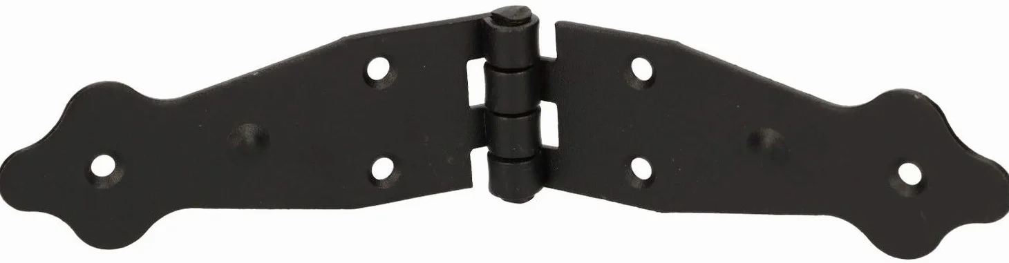 KOTARBAU® Zawias do skrzyni 190 x 35 mm Czarny powlekany proszkowo
